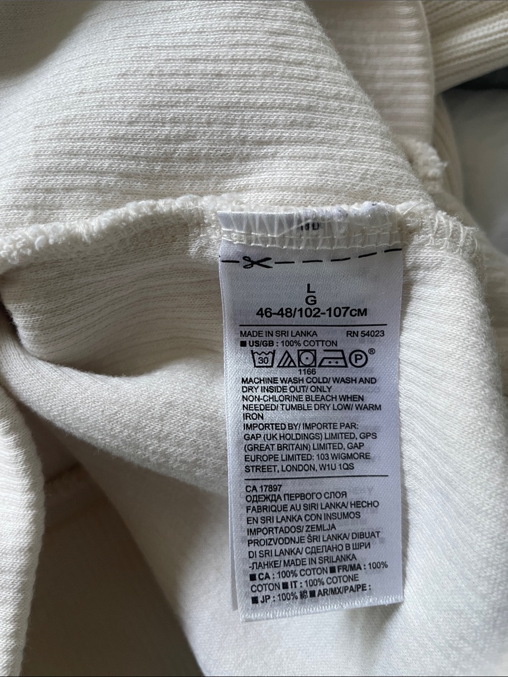 Banana Republic Cream Turtleneck Shawl Sweatshirt - Picture 6 of 7